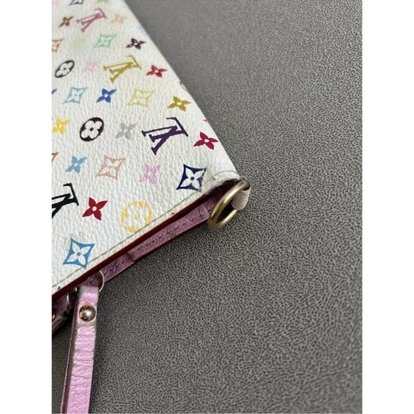 Louis Vuitton Murakami Zip Around Wallet Clutch Case